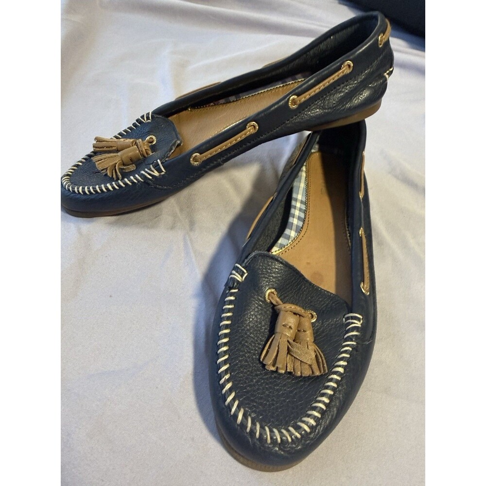 Sperry Top Sider Sabrina Kiltie Loafers Size 7.5M Blue - Picture 4 of 4